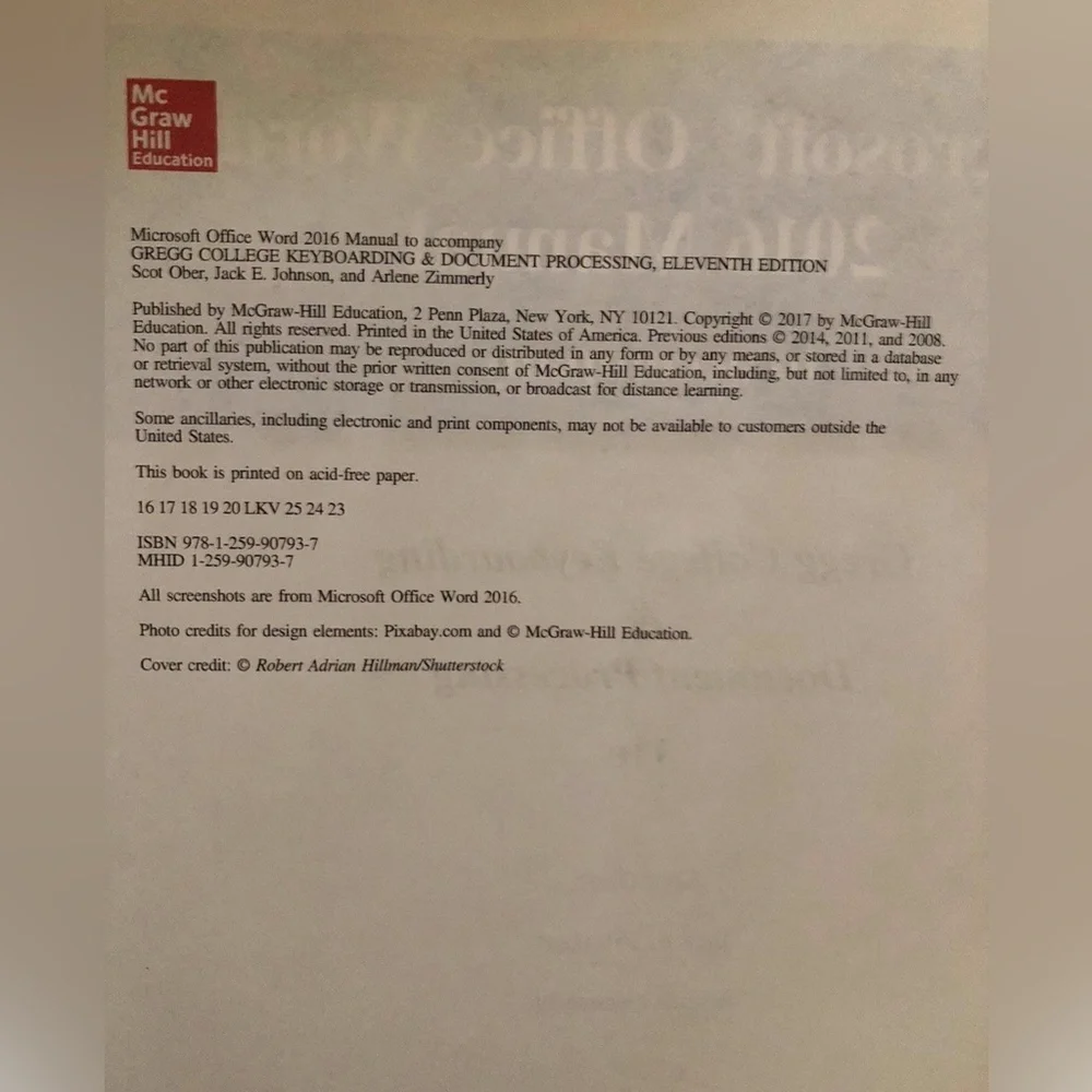 GREGG COLLEGE KEYBOARDING & DOCUMENT PROCESSING, GDP + By Ober Scot Ph.d. VG